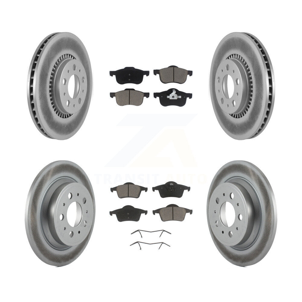Transit Auto KGC-101100 Disc Brake Kit for 1999-2009 Volvo S60, Volvo V70 and More - Front and Rear
