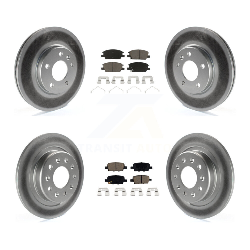Transit Auto KGC-101102 Disc Brake Kit for 2016-2019 Chevrolet Malibu - Front and Rear