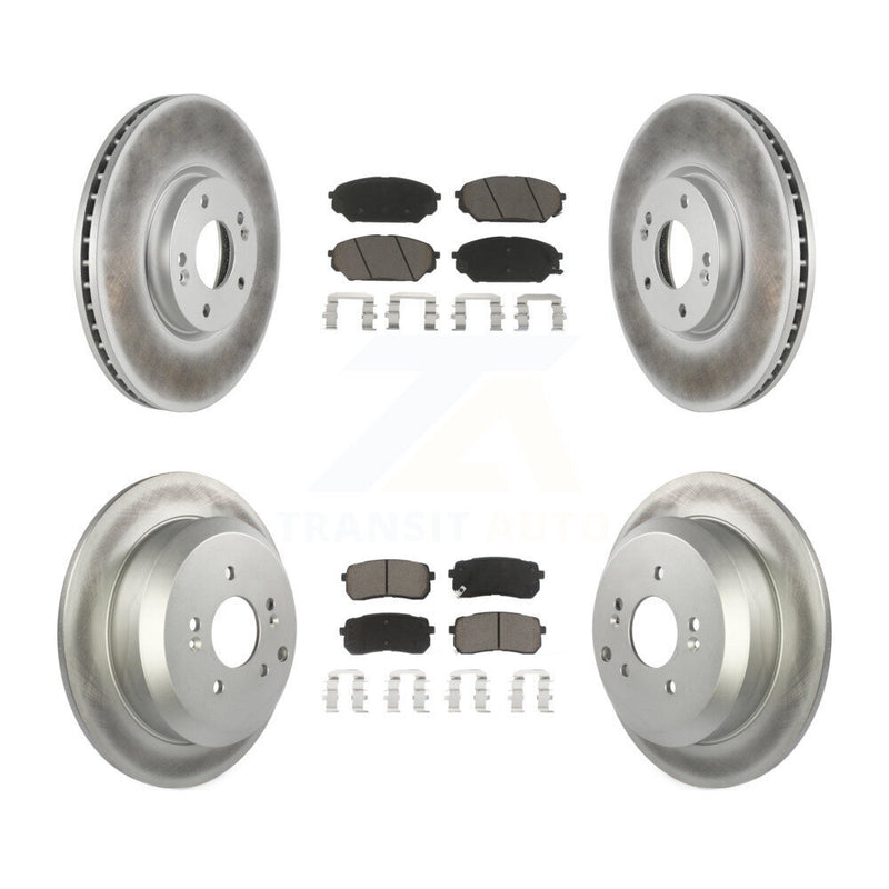 Transit Auto KGC-101103 Disc Brake Kit for 2007-2012 Hyundai Veracruz - Front and Rear