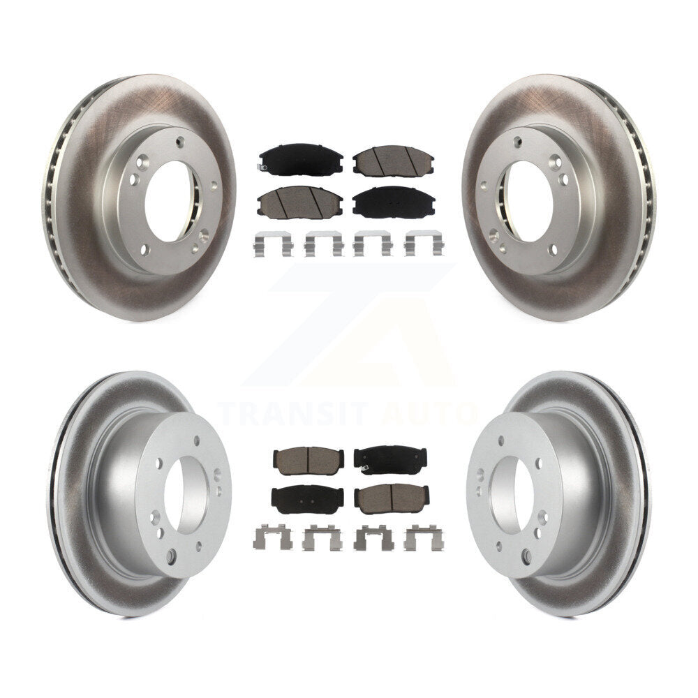 Transit Auto KGC-101124 Disc Brake Kit for 2003-2006 Kia Sorento - Front and Rear