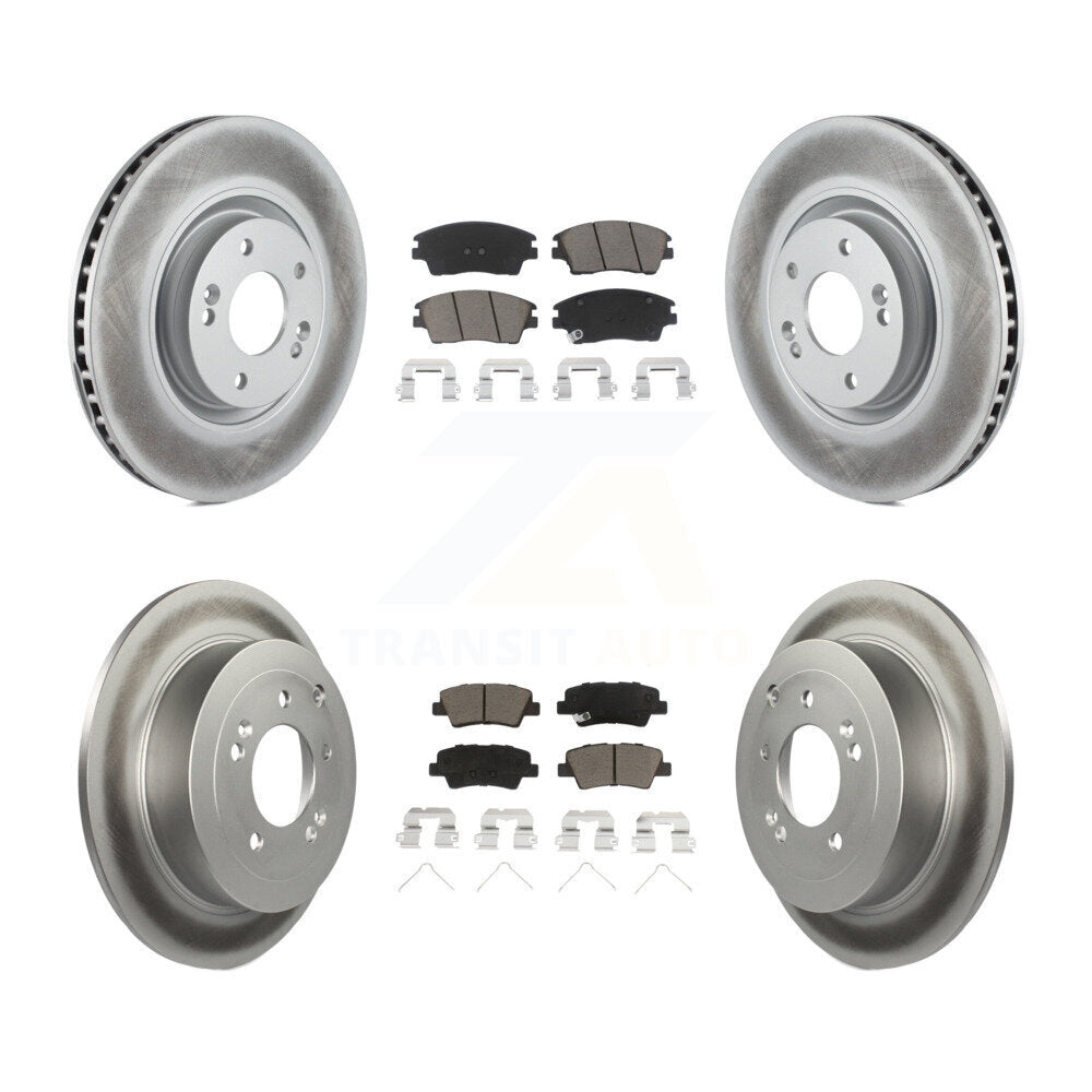 Transit Auto KGC-101133 Disc Brake Kit for 2017-2022 Kia Sportage - Front and Rear