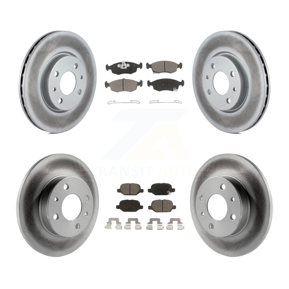 Transit Auto KGC-101135 Disc Brake Kit for 2012-2017 Fiat 500 - Front and Rear