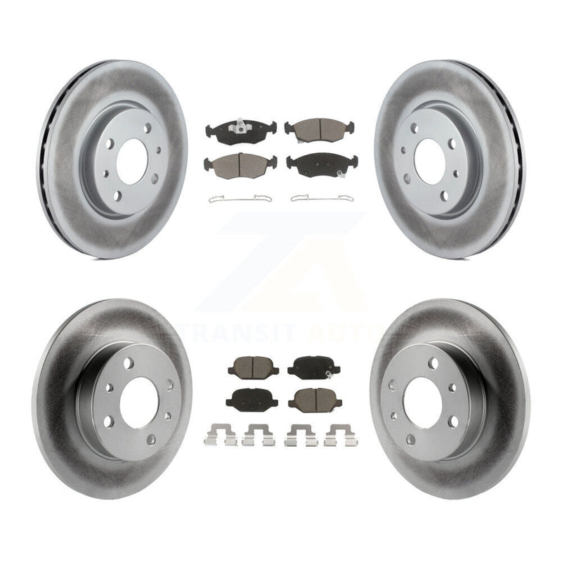 Transit Auto KGC-101135 Disc Brake Kit for 2012-2017 Fiat 500 - Front and Rear