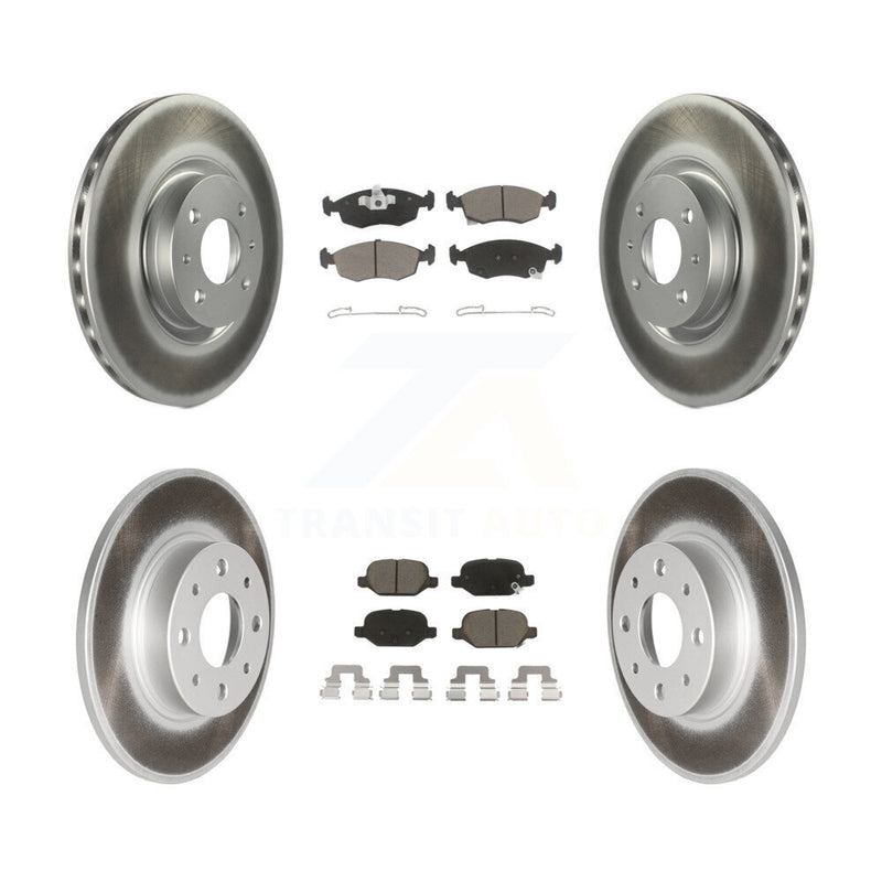 Transit Auto KGC-101136 Disc Brake Kit for 2013-2019 Fiat 500 - Front and Rear
