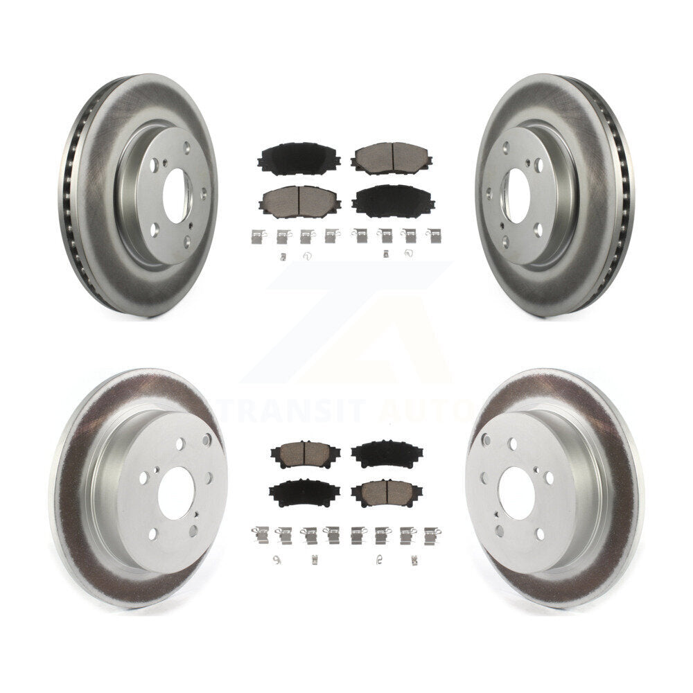 Transit Auto KGC-101137 Disc Brake Kit for 2012-2018 Toyota Prius V - Front and Rear