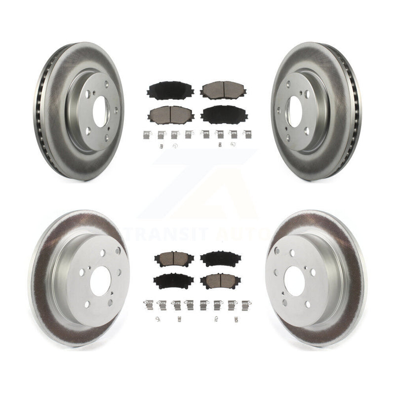 Transit Auto KGC-101137 Disc Brake Kit for 2012-2018 Toyota Prius V - Front and Rear