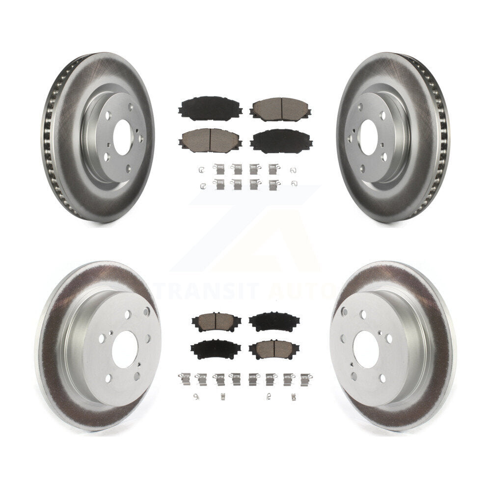 Transit Auto KGC-101138 Disc Brake Kit for 2016-2020 Toyota Mirai - Front and Rear