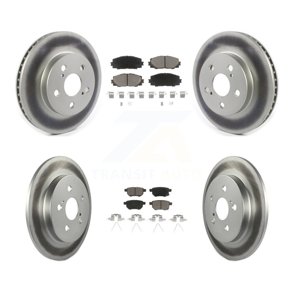 Transit Auto KGC-101142 Disc Brake Kit for 2016-2022 Toyota Corolla, Toyota Prius AWD-e and More - Front and Rear