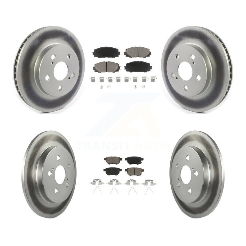 Transit Auto KGC-101142 Disc Brake Kit for 2016-2022 Toyota Corolla, Toyota Prius AWD-e and More - Front and Rear