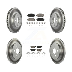 Transit Auto KGC-101143 Disc Brake Kit for 2010-2015 Toyota Prius Plug-In, Lexus CT200h, Toyota Prius - Front and Rear