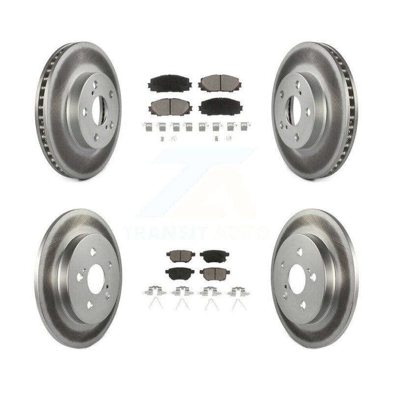 Transit Auto KGC-101143 Disc Brake Kit for 2010-2015 Toyota Prius Plug-In, Lexus CT200h, Toyota Prius - Front and Rear