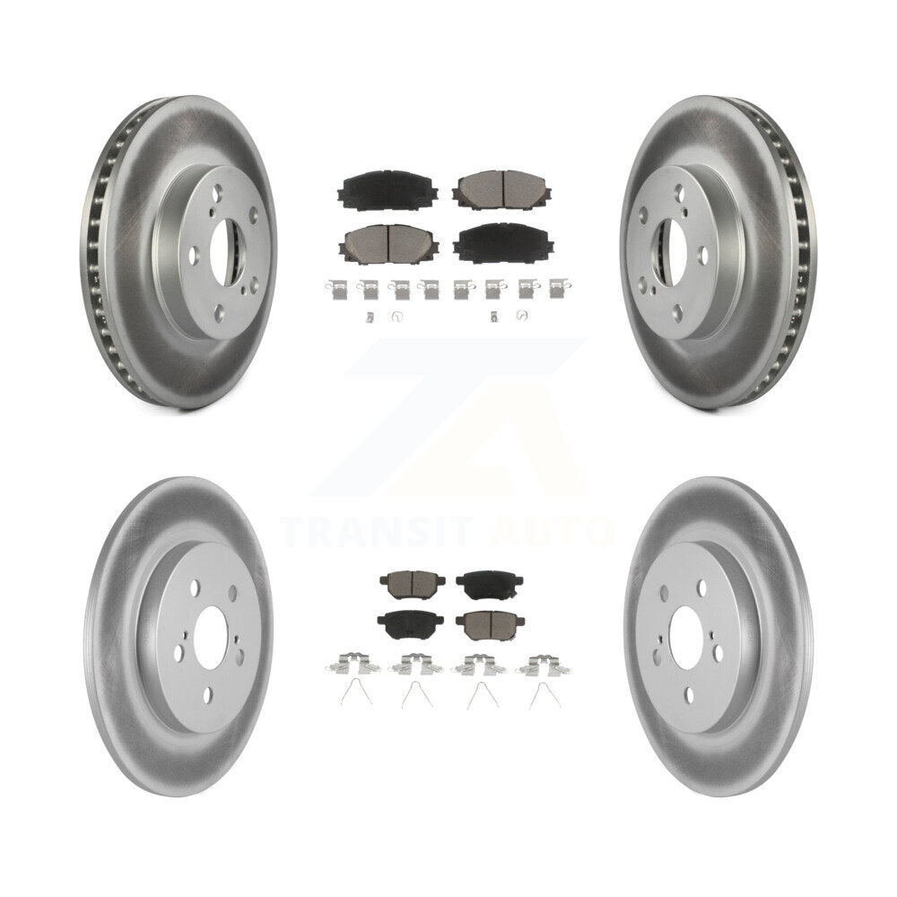Transit Auto KGC-101144 Disc Brake Kit for 2011-2017 Lexus CT200h - Front and Rear