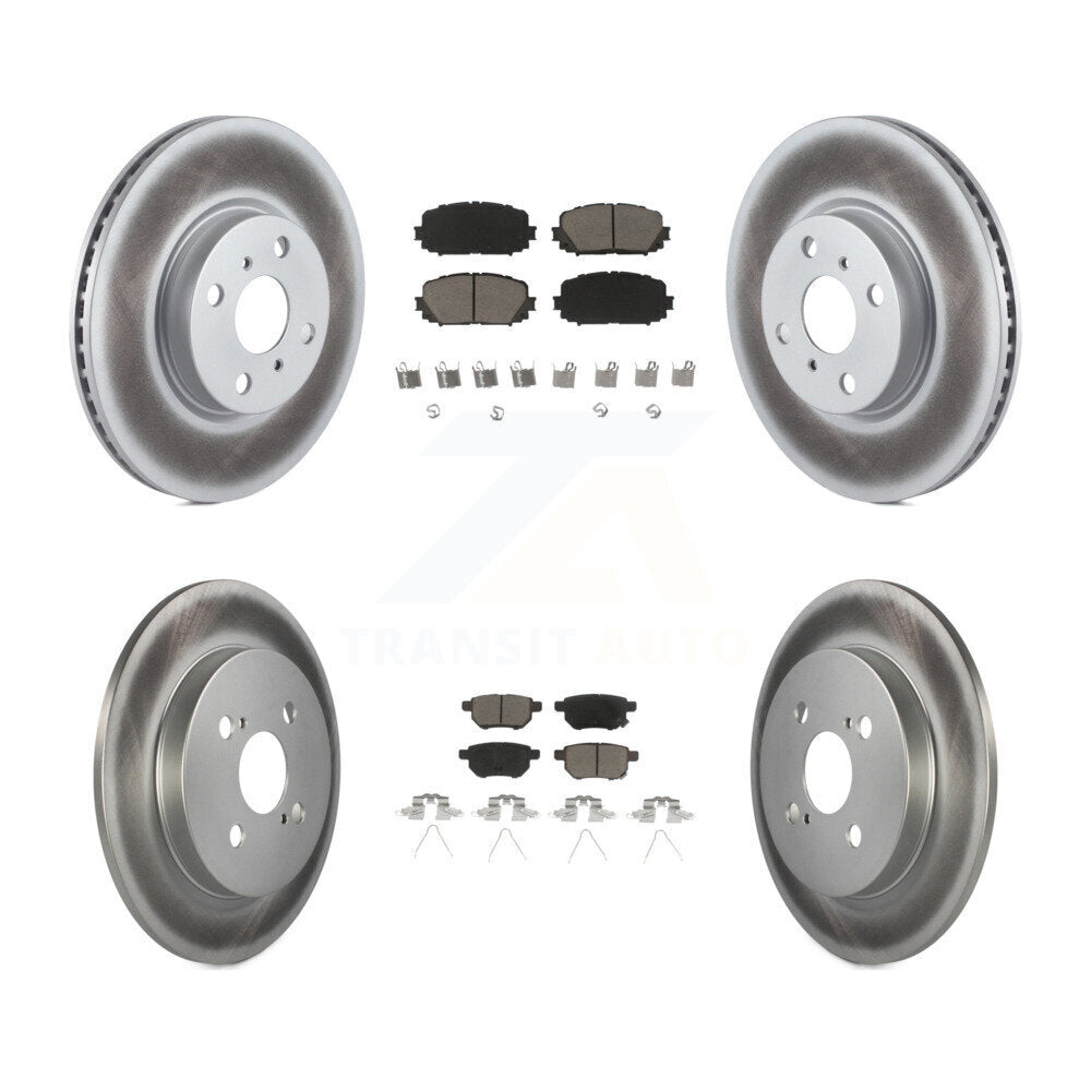 Transit Auto KGC-101146 Disc Brake Kit for 2012-2018 Toyota Yaris - Front and Rear