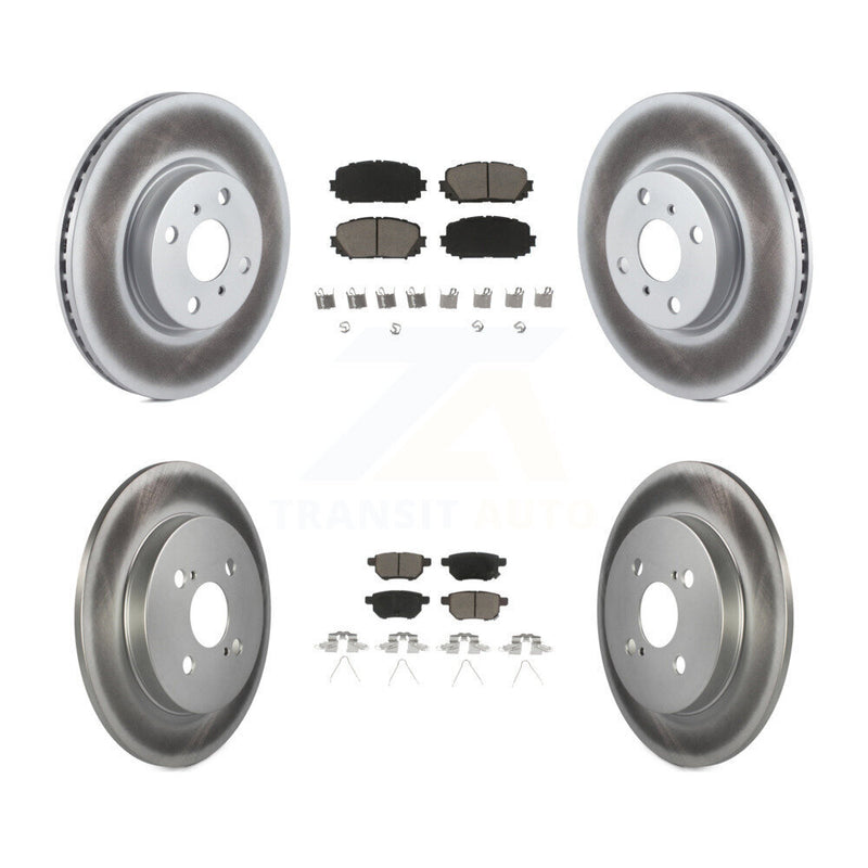 Transit Auto KGC-101146 Disc Brake Kit for 2012-2018 Toyota Yaris - Front and Rear