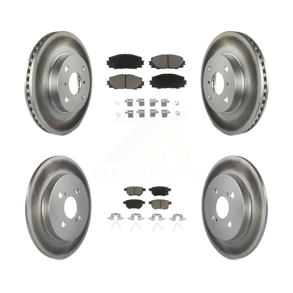 Transit Auto KGC-101147 Disc Brake Kit for 2012-2013 Toyota Yaris - Front and Rear