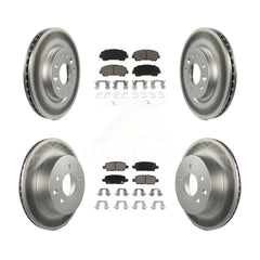 Transit Auto KGC-101156 Disc Brake Kit for 2014-2023 Nissan Rogue, Nissan Rogue Sport, Nissan Qashqai - Front and Rear