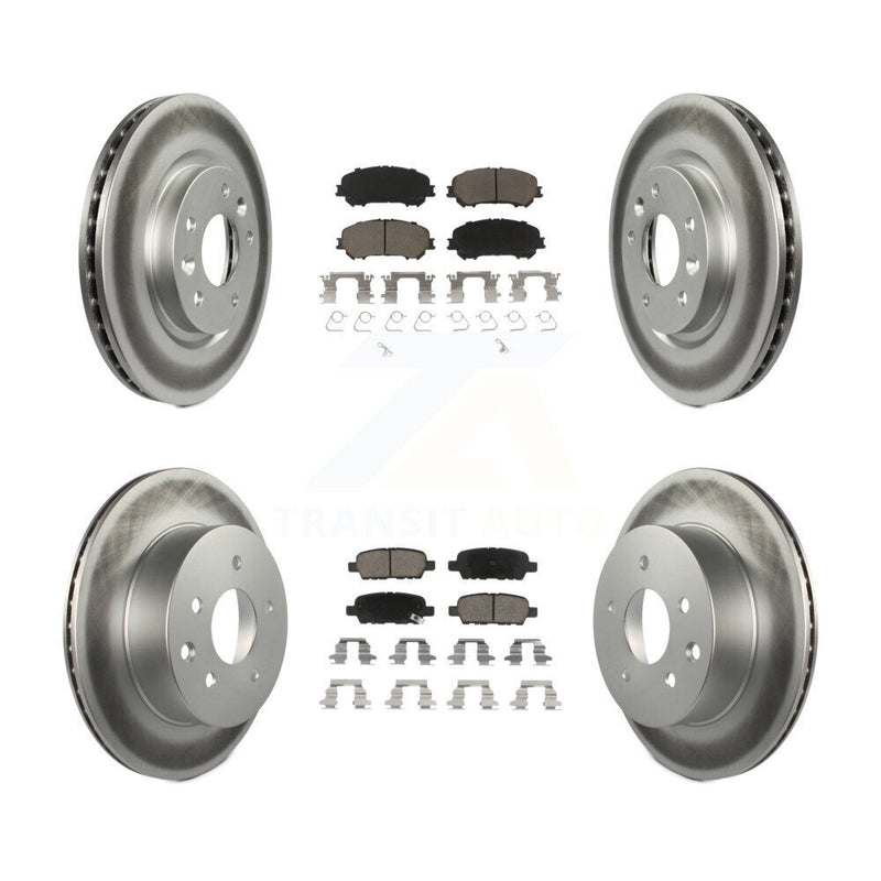 Transit Auto KGC-101156 Disc Brake Kit for 2014-2023 Nissan Rogue, Nissan Rogue Sport, Nissan Qashqai - Front and Rear