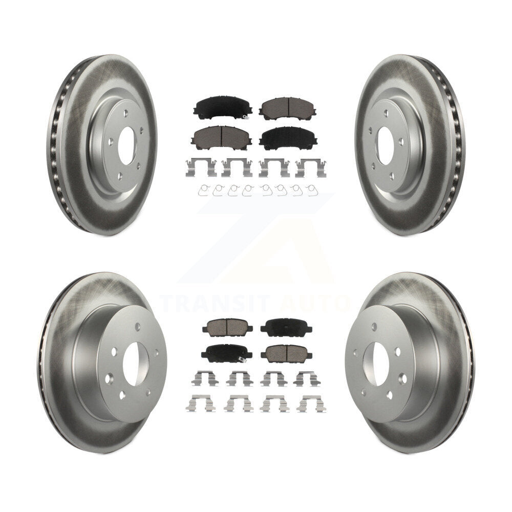 Transit Auto KGC-101157 Disc Brake Kit for 2014-2019 Nissan Rogue - Front and Rear