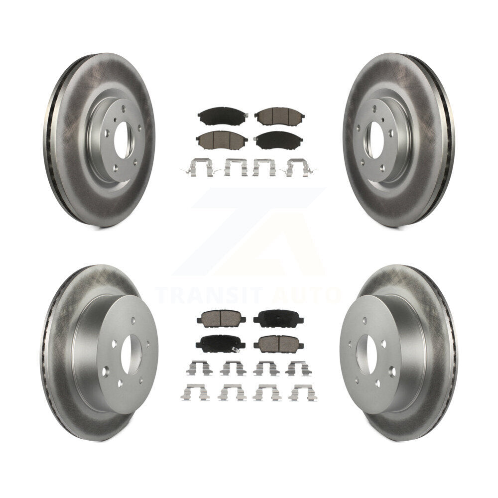 Transit Auto KGC-101158 Disc Brake Kit for 2011-2017 INFINITI QX70, Nissan Murano - Front and Rear