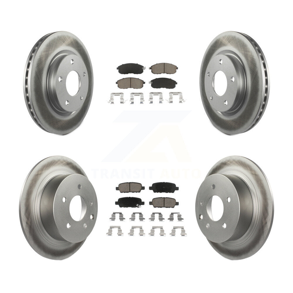 Transit Auto KGC-101160 Disc Brake Kit for 2013-2019 Nissan Sentra - Front and Rear