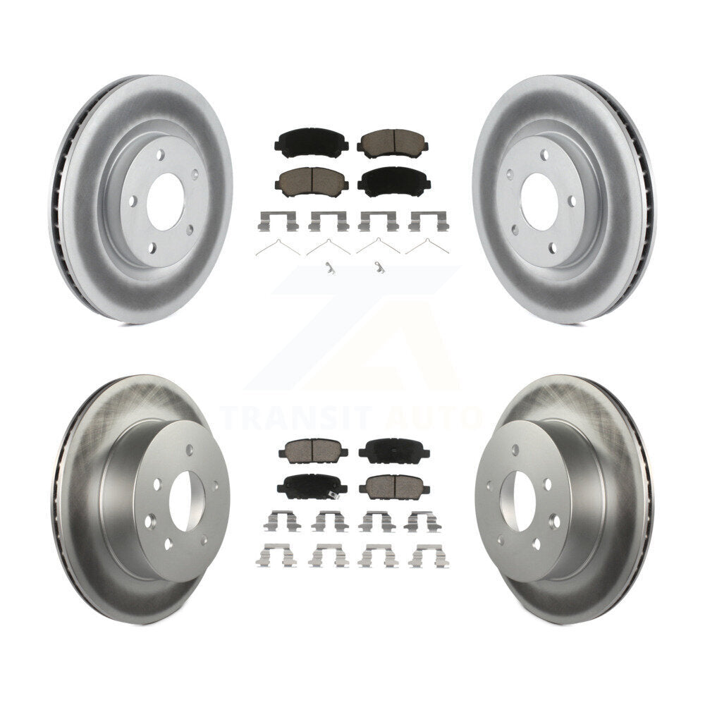 Transit Auto KGC-101166 Disc Brake Kit for 2008-2015 Nissan Rogue Select, Nissan Rogue - Front and Rear