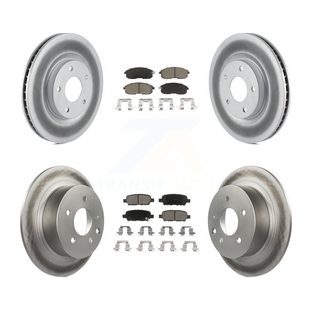 Transit Auto KGC-101170 Disc Brake Kit for 2007-2012 Nissan Sentra - Front and Rear