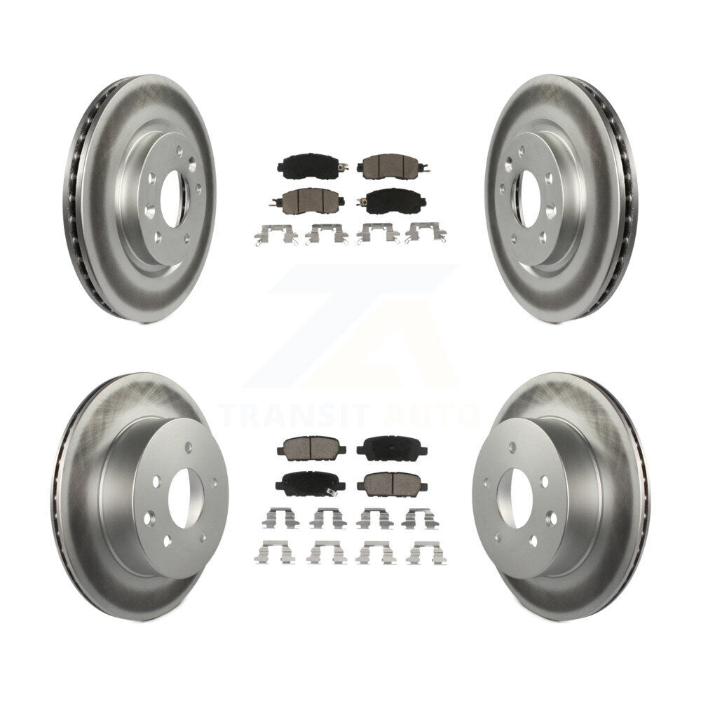 Transit Auto KGC-101181 Disc Brake Kit for 2014-2017 Nissan LEAF - Front and Rear