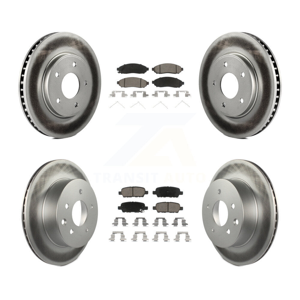 Transit Auto KGC-101182 Disc Brake Kit for 2011-2014 Nissan LEAF - Front and Rear