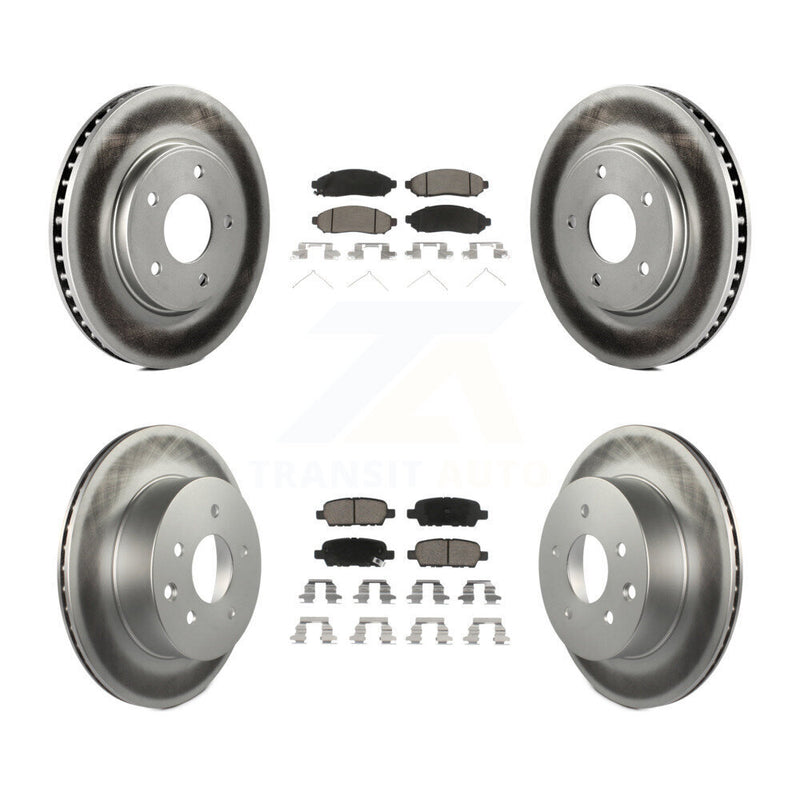 Transit Auto KGC-101182 Disc Brake Kit for 2011-2014 Nissan LEAF - Front and Rear