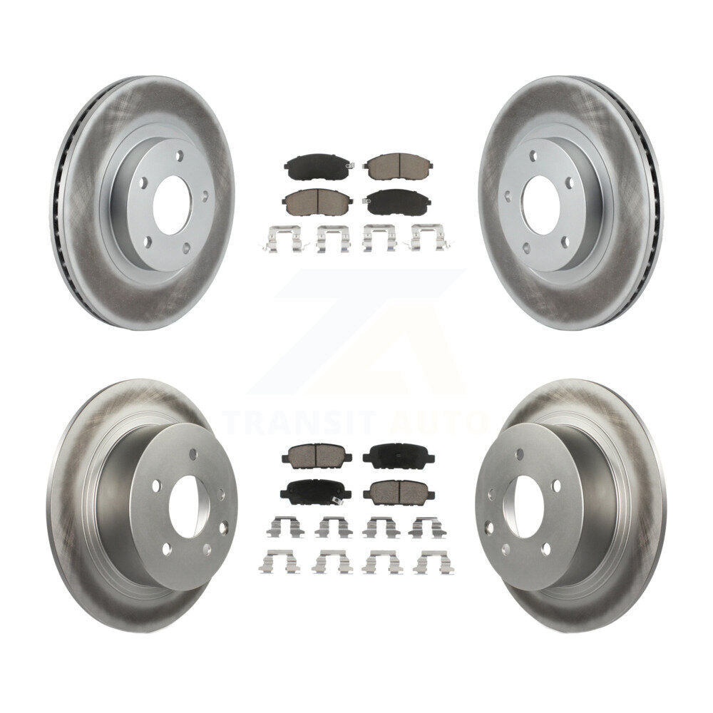 Transit Auto KGC-101186 Disc Brake Kit for 2002-2006 Nissan Altima - Front and Rear