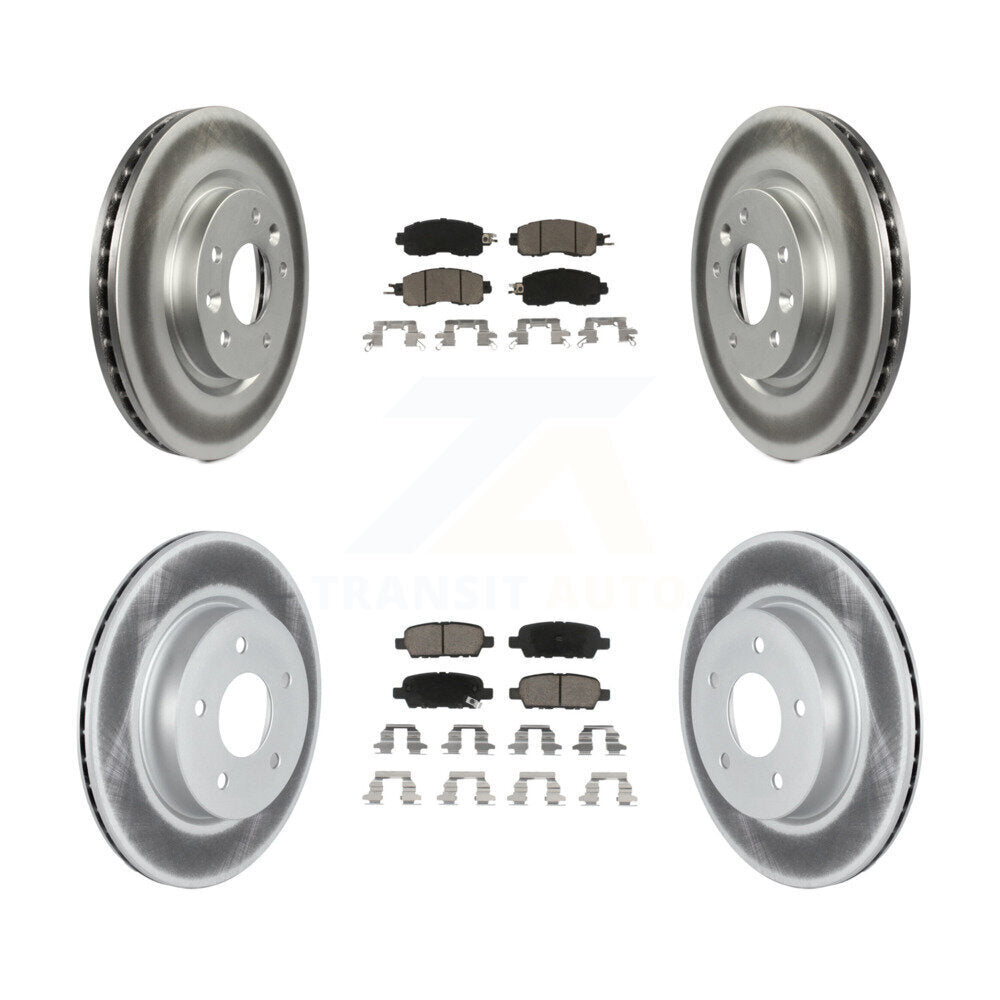Transit Auto KGC-101187 Disc Brake Kit for 2017 Nissan LEAF - Front and Rear