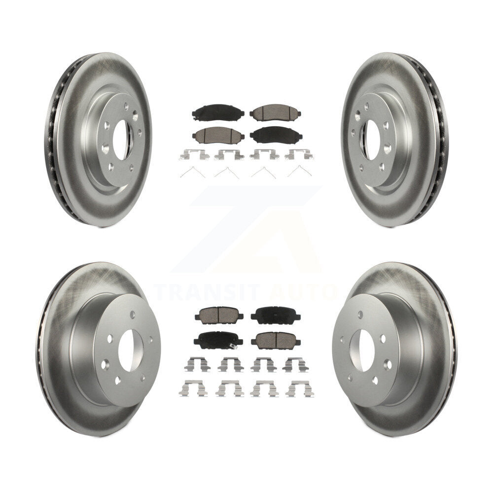 Transit Auto KGC-101188 Disc Brake Kit for 2015 Nissan LEAF - Front and Rear
