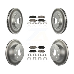 Transit Auto KGC-101188 Disc Brake Kit for 2015 Nissan LEAF - Front and Rear
