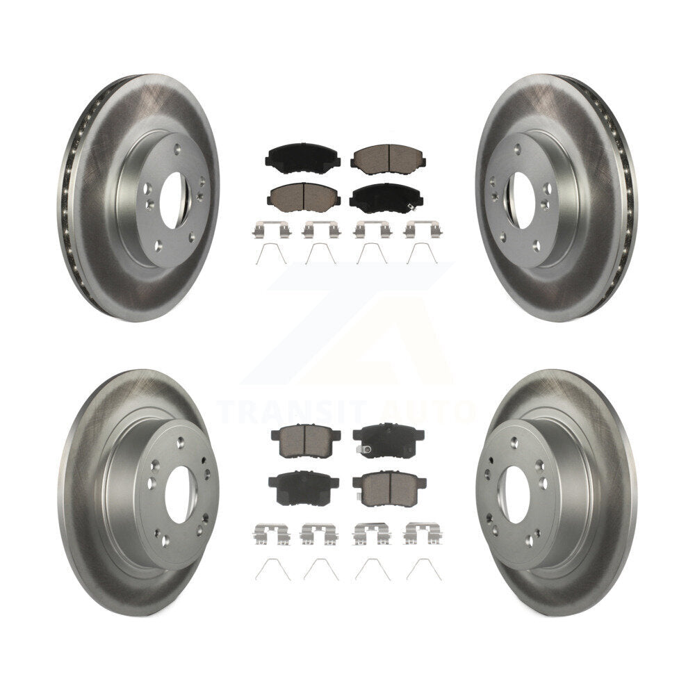 Transit Auto KGC-101195 Disc Brake Kit for 2008-2017 Honda Accord - Front and Rear