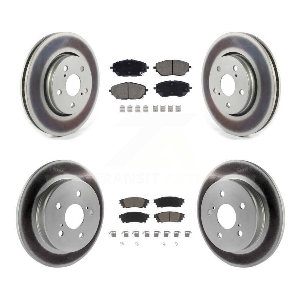 Transit Auto KGC-101205 Disc Brake Kit for 2018 Toyota C-HR - Front and Rear