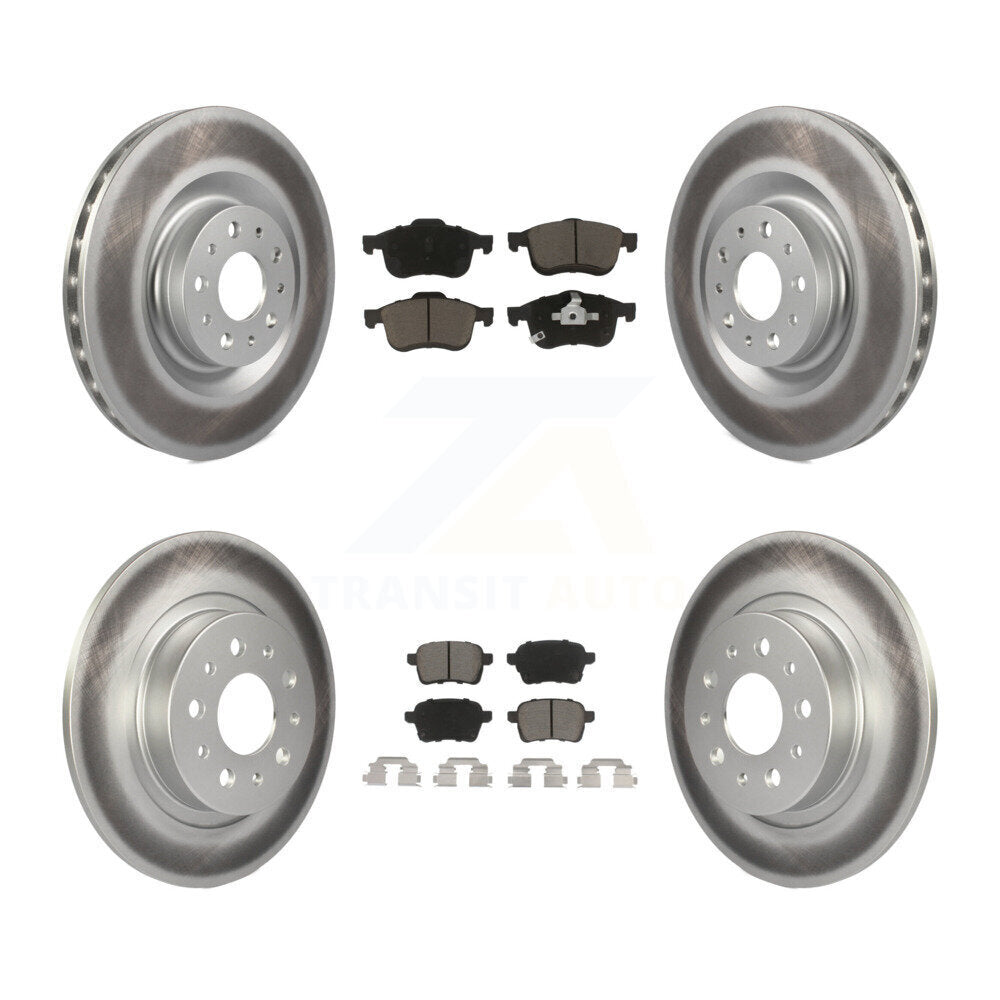 Transit Auto KGC-101207 Disc Brake Kit for 2014-2020 Fiat 500L - Front and Rear