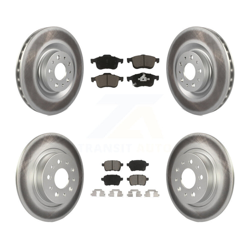 Transit Auto KGC-101207 Disc Brake Kit for 2014-2020 Fiat 500L - Front and Rear