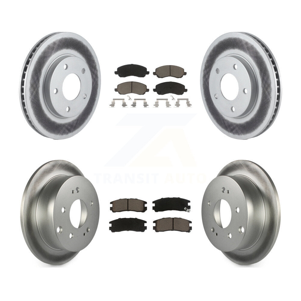 Transit Auto KGC-101208 Disc Brake Kit for 2004-2012 Mitsubishi Galant - Front and Rear