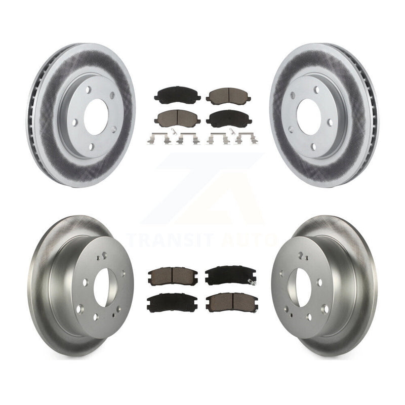 Transit Auto KGC-101208 Disc Brake Kit for 2004-2012 Mitsubishi Galant - Front and Rear