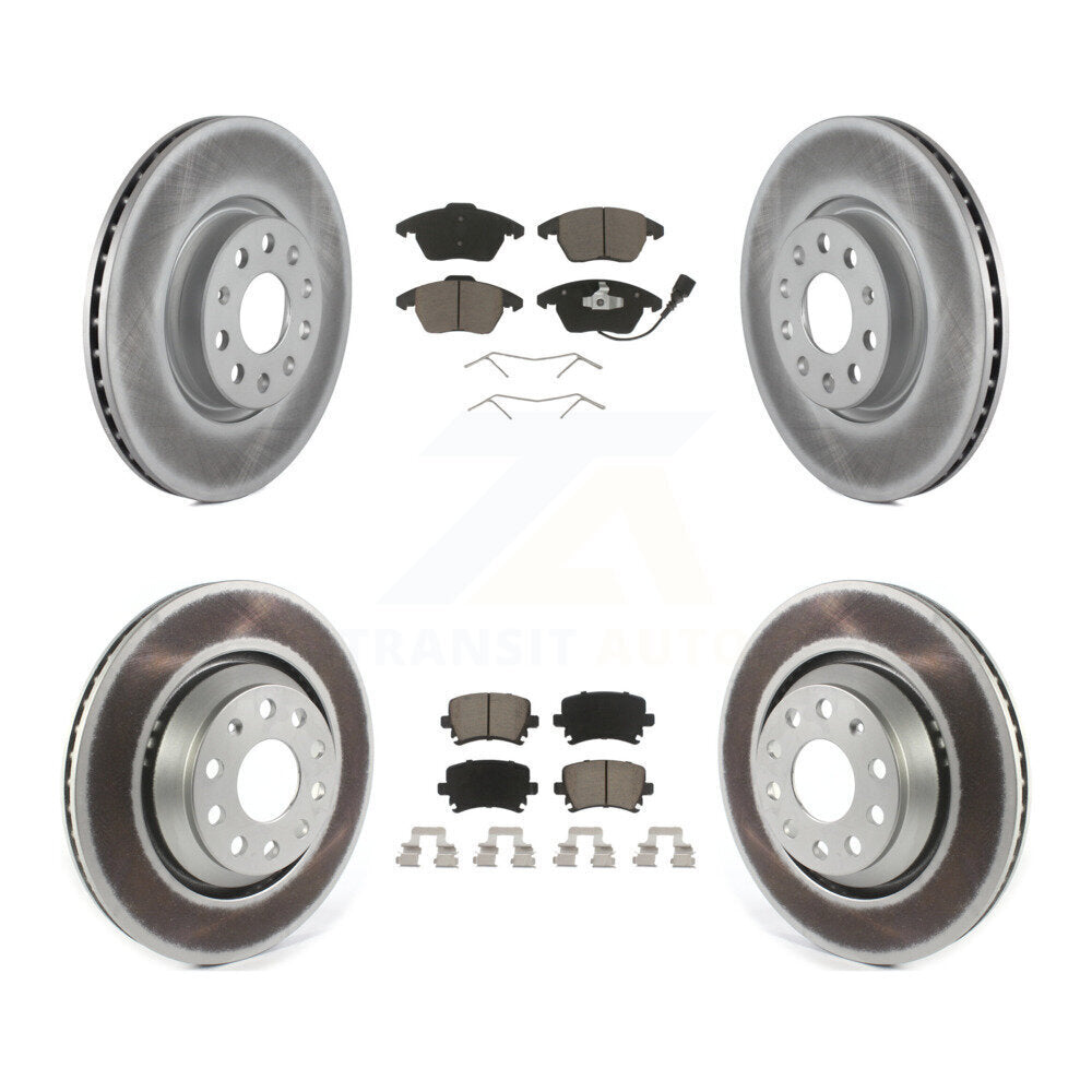 Transit Auto KGC-101223 Disc Brake Kit for 2009-2010 Volkswagen Passat CC - Front and Rear