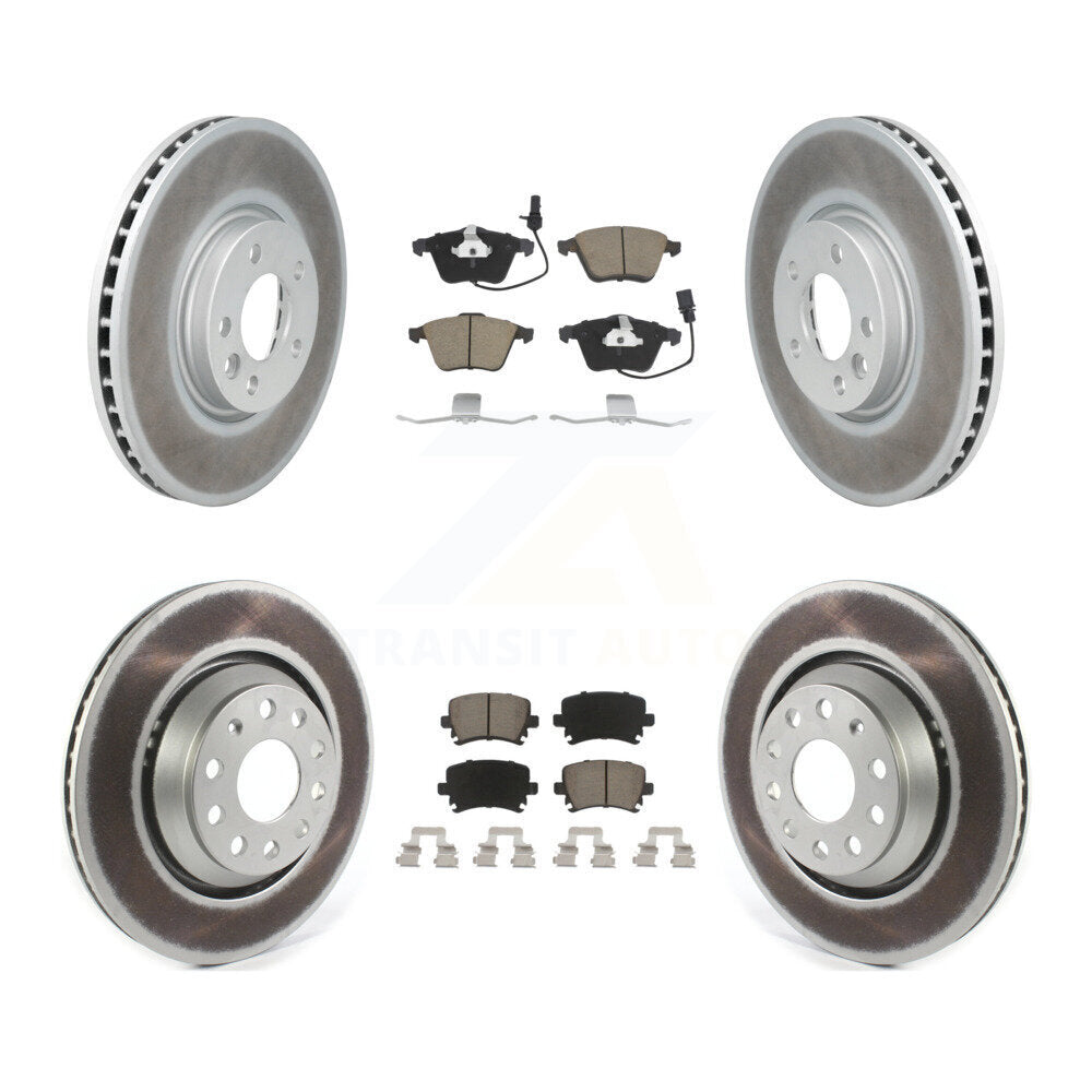 Transit Auto KGC-101228 Disc Brake Kit for 2009-2012 Volkswagen CC - Front and Rear