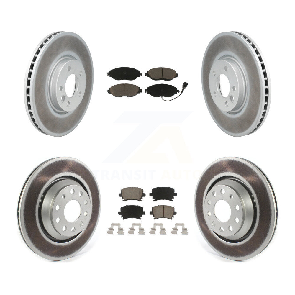 Transit Auto KGC-101229 Disc Brake Kit for 2013-2016 Volkswagen CC - Front and Rear