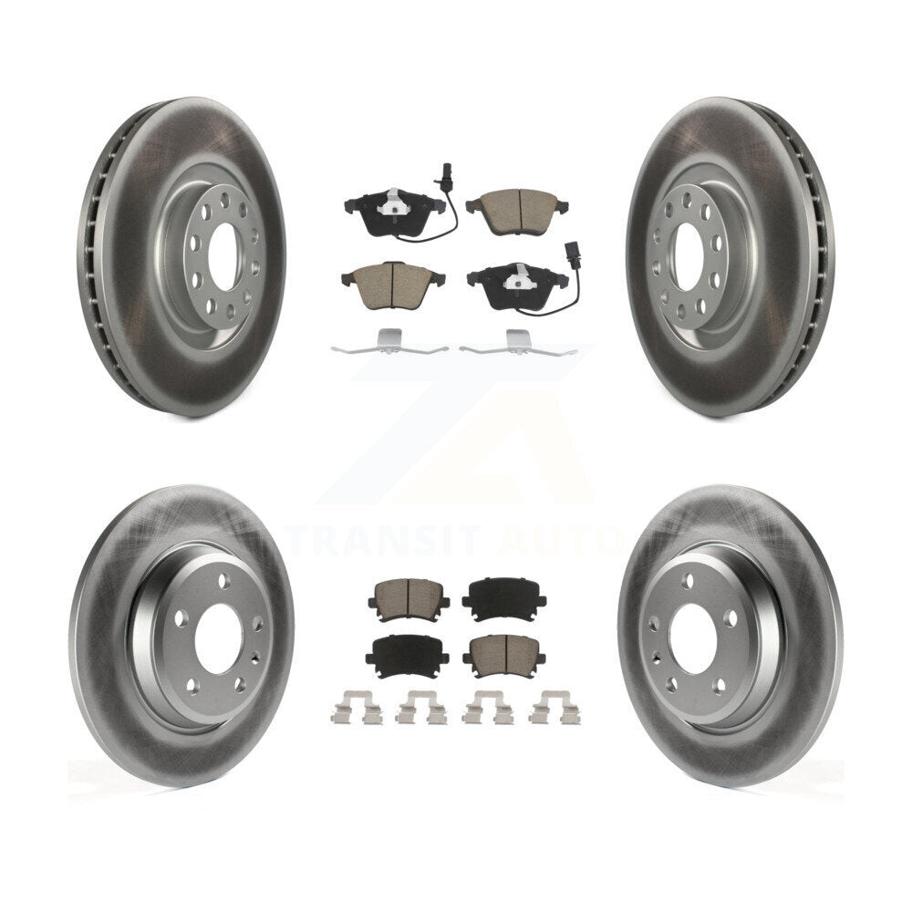 Transit Auto KGC-101232 Disc Brake Kit for 2009 Audi A4 Quattro - Front and Rear