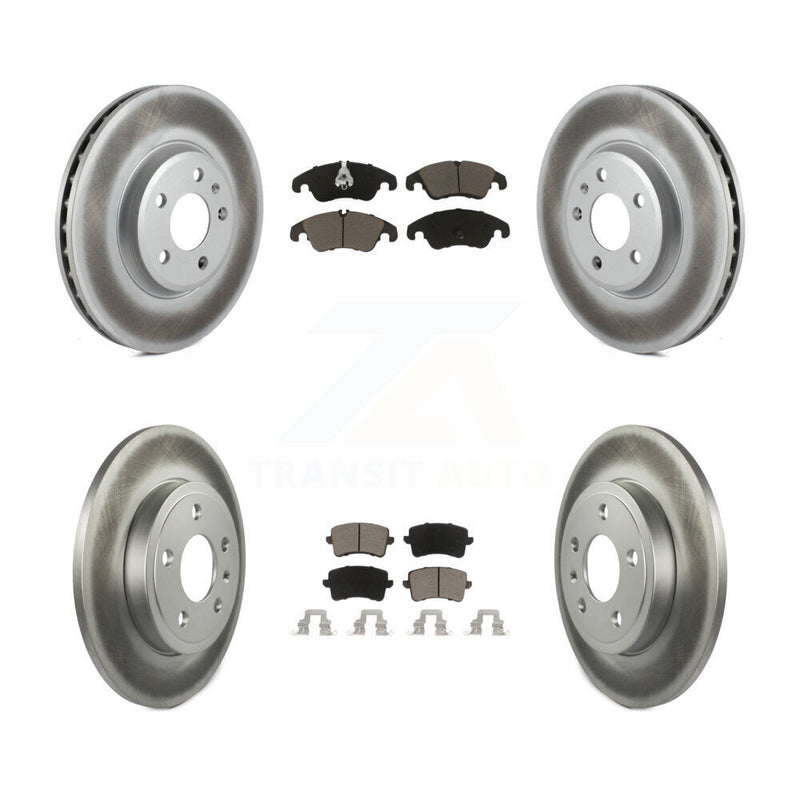 Transit Auto KGC-101233 Disc Brake Kit for 2009 Audi A4 Quattro - Front and Rear