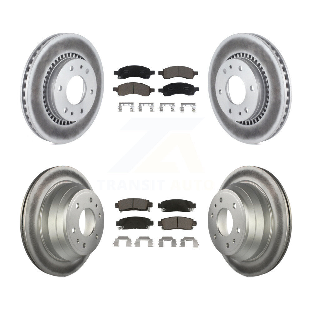 Transit Auto KGC-101234 Disc Brake Kit for 2006-2009 GMC Envoy, Isuzu Ascender and More - Front and Rear