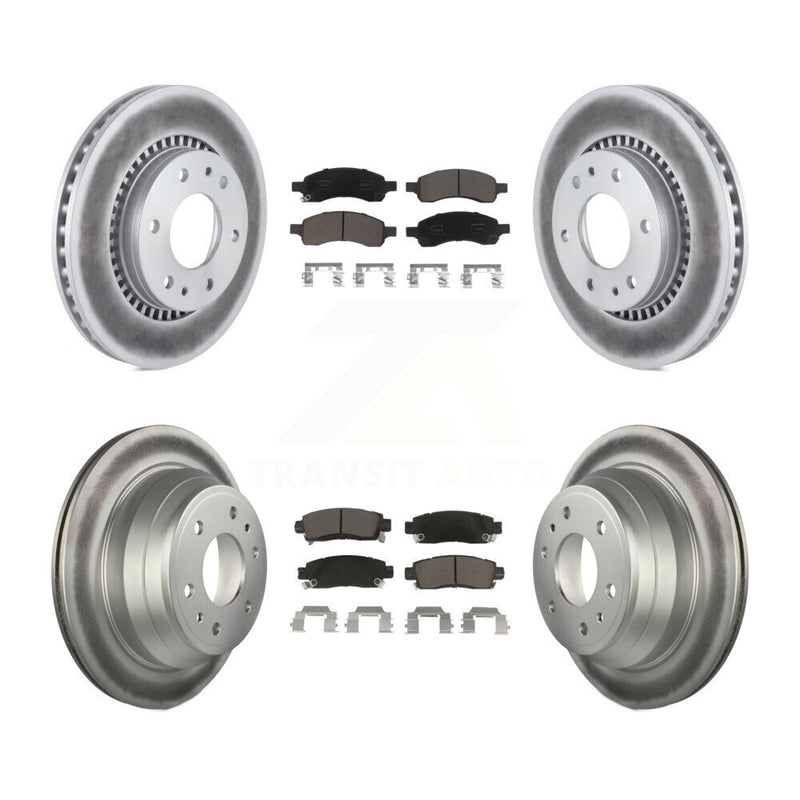Transit Auto KGC-101234 Disc Brake Kit for 2006-2009 GMC Envoy, Isuzu Ascender and More - Front and Rear