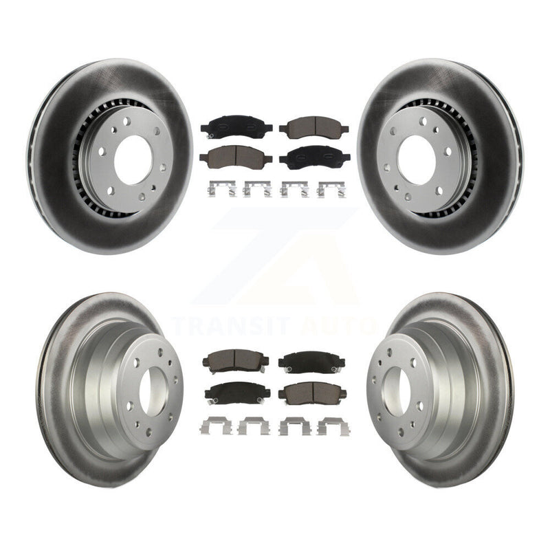 Transit Auto KGC-101235 Disc Brake Kit for 2006-2009 GMC Envoy, Saab 9-7x and More - Front and Rear