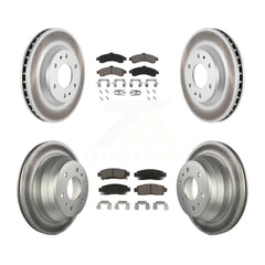 Transit Auto KGC-101236 Disc Brake Kit for 2002-2005 Chevrolet Trailblazer, GMC Envoy and More - Front and Rear