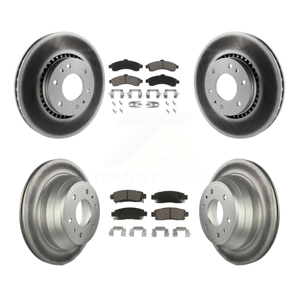 Transit Auto KGC-101237 Disc Brake Kit for 2002-2006 Isuzu Ascender, GMC Envoy and More - Front and Rear