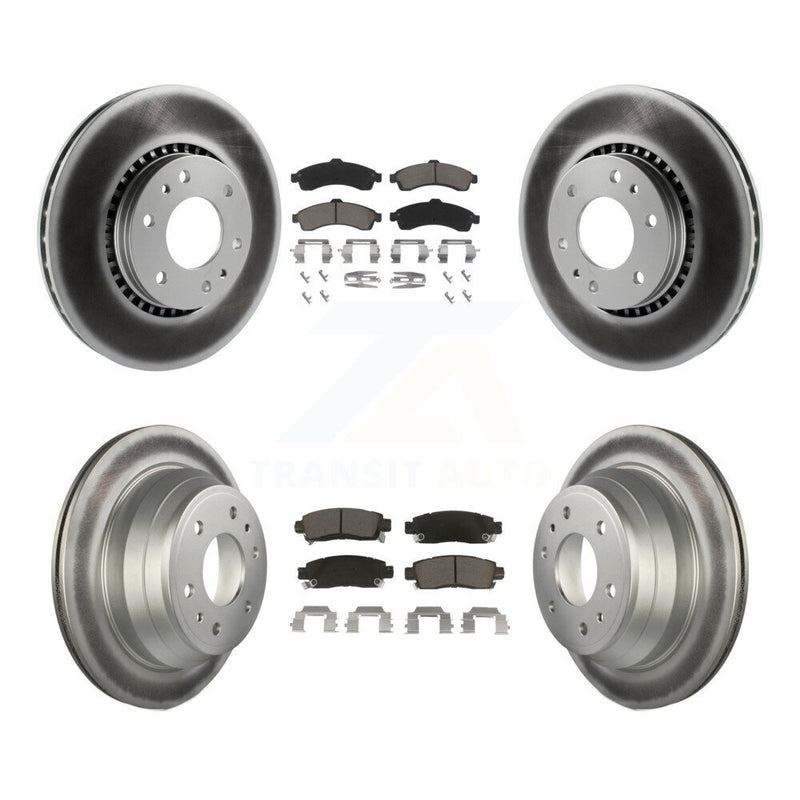 Transit Auto KGC-101237 Disc Brake Kit for 2002-2006 Isuzu Ascender, GMC Envoy and More - Front and Rear